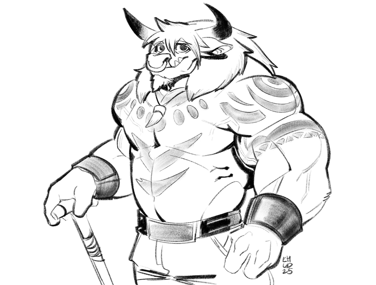 A sequence of Ahanu the Tauren - from a lanky, eager little calf, to a proud member of the Horde raring for combat, to a friendly older fella who wants to tend to his land.

Piece for brunoburrito! Originally posted off-site!