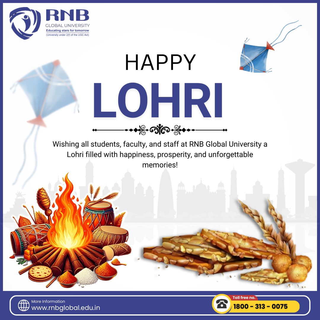 RNBGlobalUniv's tweet photo. 🔥 The harvest of dreams, the light of knowledge, and the warmth of community – that’s Lohri at RNB Global University  🌾✨  🔥 Celebrating growth, success, and the power of education this festive season. 

🎉 May this Lohri bring happiness and endless opportunities to all! 🥜 https://t.co/Yi3UssMiW0