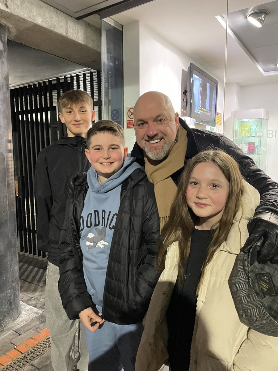 helenbevington's tweet photo. @MattSlackFans 
Our grandchildren travel up from Cambridge each year to see Matt in Panto, they were thrilled to meet him last night ,  fab Panto as always !! https://t.co/s4ZDuDJsk4