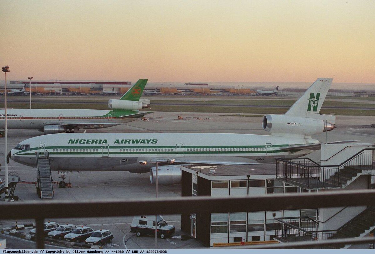 Anykwa's tweet photo. 32 years ago #OTD July 25 1989: The last McDonnell Douglas DC-10 ever built was delivered to Nigeria Airways. #Douglas #NigeriaAirways #Skypower #AvGeek #DC10 https://t.co/h36kE6HBbU
