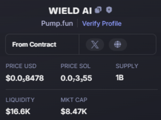 Doraemonmagic1's tweet photo. UPDATE   $Wield AI  #Wield AI
8K    -  563K                      
70X                     
CA: 6WxSTFbp6bhAN4BTkACiEM97C7dUwzDeGF9VLST9pump

🪙 Join Group Private: https://t.co/pwDy9X475R https://t.co/lbsnVjhxLQ