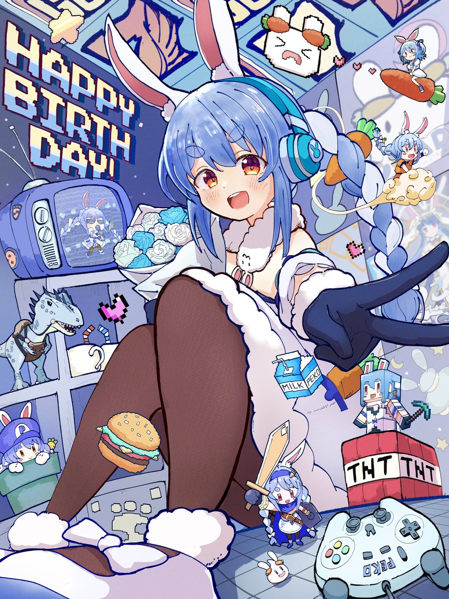 roya247's tweet photo. ぺこちゃん誕生日おめでとう！！！🎉
#ぺこらーと
 #兎田ぺこら生誕祭2025 https://t.co/9XDxJcqGEY