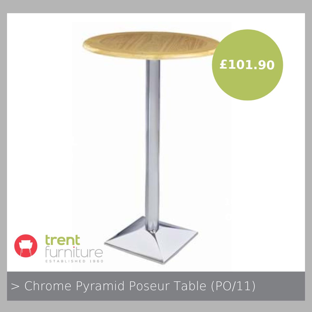 TrentFurniture's tweet image. The Chrome Pyramid Table is a clear winner in any contemporary setting. Available with a square or rectangular tabletop, it comes in a choice of finishes and is also available as a coffee table and a poseur table. Find out more bit.ly/3VL0I6T
#bartable