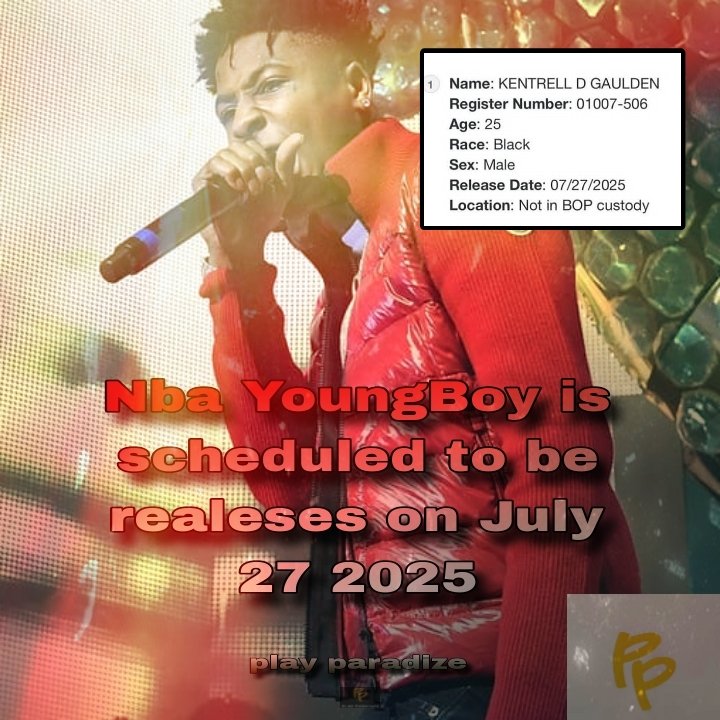 Play_paradize's tweet photo. #rapstar #nbayoungboy is scheduled to be realeses on July 27 2025 https://t.co/SwgsMVBZQL