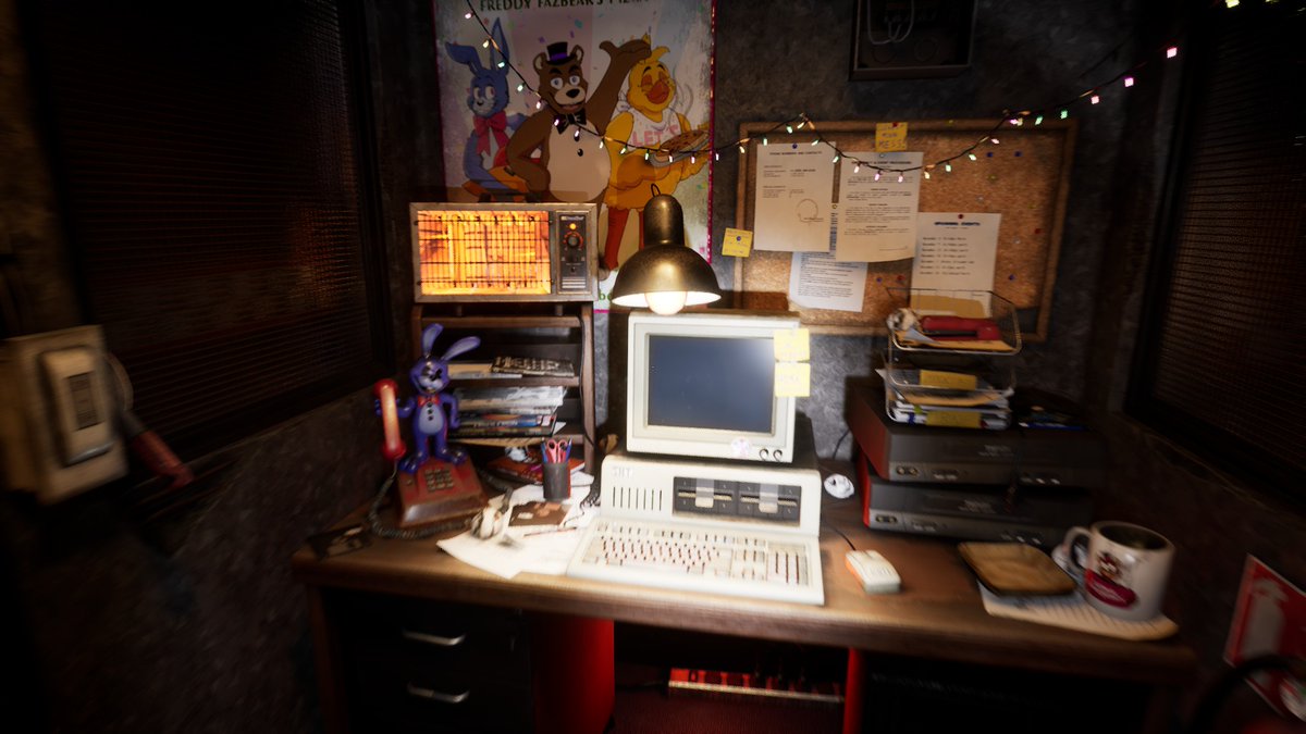 IshiiNiki's tweet image. 7時間掛けて何とか全夜勤を達成しました…‼️
クリア後ご褒美の『アニマトロニクスをじっくり見れるEXTRA』『ピザ屋の店内を歩き回れるモード』なども解禁したの是非ご覧下さい！タイムスタンプもあります