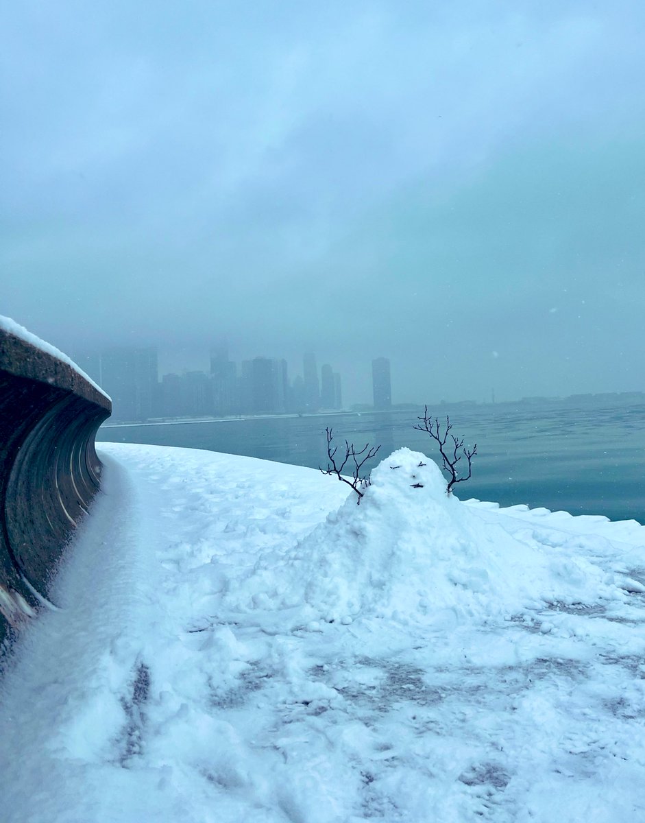 HeidiStevens13's tweet image. Good morning, Chicago and especially to whoever built this guy ❤️