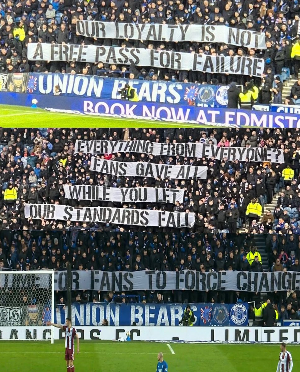 Our loyalty is not a free pass for failure, time for change!