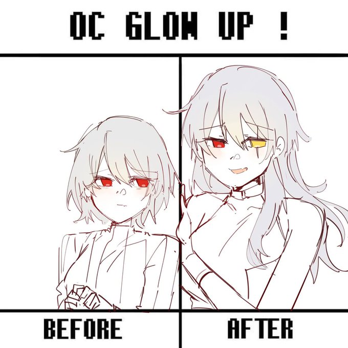 FYI, I just want to draw this meme. But Actually in her story line, she have a trauma when she was a child and she grow up to be a good and happy doggo 🐶✨️ 