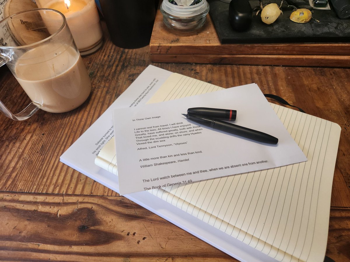 Have to do some plotting before I can continue with Spiritus Mundi and Under the Dark of the Moon. Turning back to another WIP, In Thine Own Image, the story of Special Agents Harmony &amp; Melody Moore, and their partner, Special Agent Wesley Jensen, another EGS story.