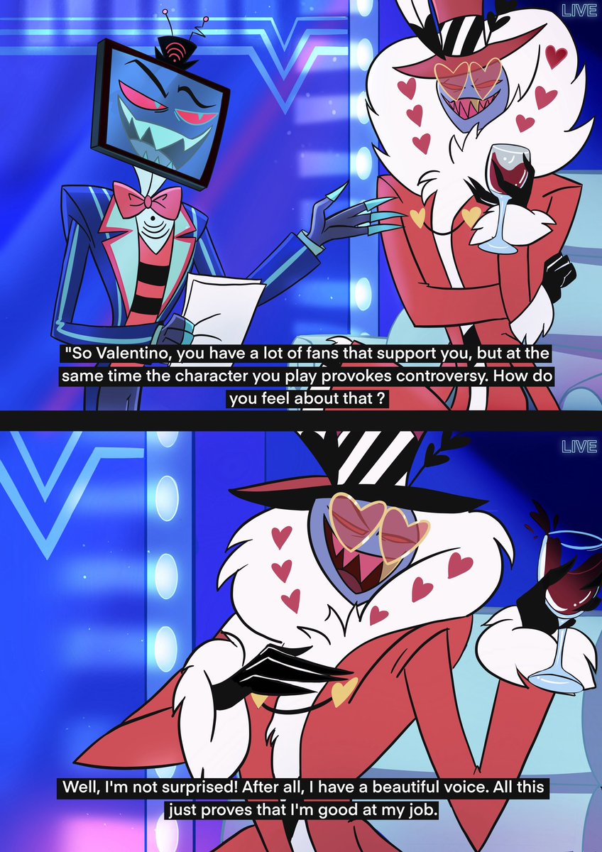 #ValentinhoesRiseUp #JoelPerez #HazbinHotelValentino #HazbinHotelVox #Voxval #StaticMoth my little contribution. Support for Joel who just does his job as an actor very well.