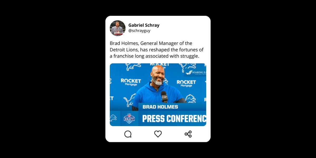 1053PowerRadio's tweet photo. Check out the new look at the career of Brad Holmes written by @schrayguy and published to @MWSNsports https://t.co/Nhc8J5oRxb