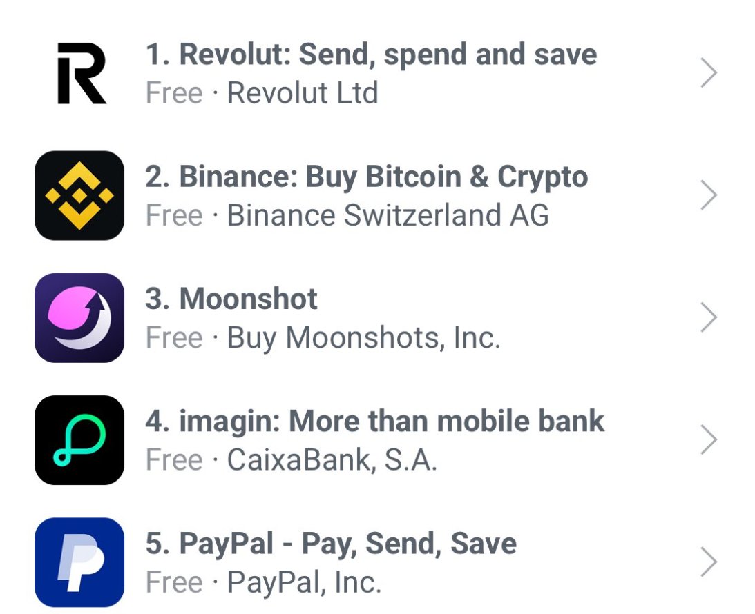 BREAKING : L’application de trading de memecoins <a href="/moonshot/">Moonshot</a> entre dans le top 3 de la catégorie Finance sur l’<a href="/AppStore/">App Store</a> iOS en Espagne.