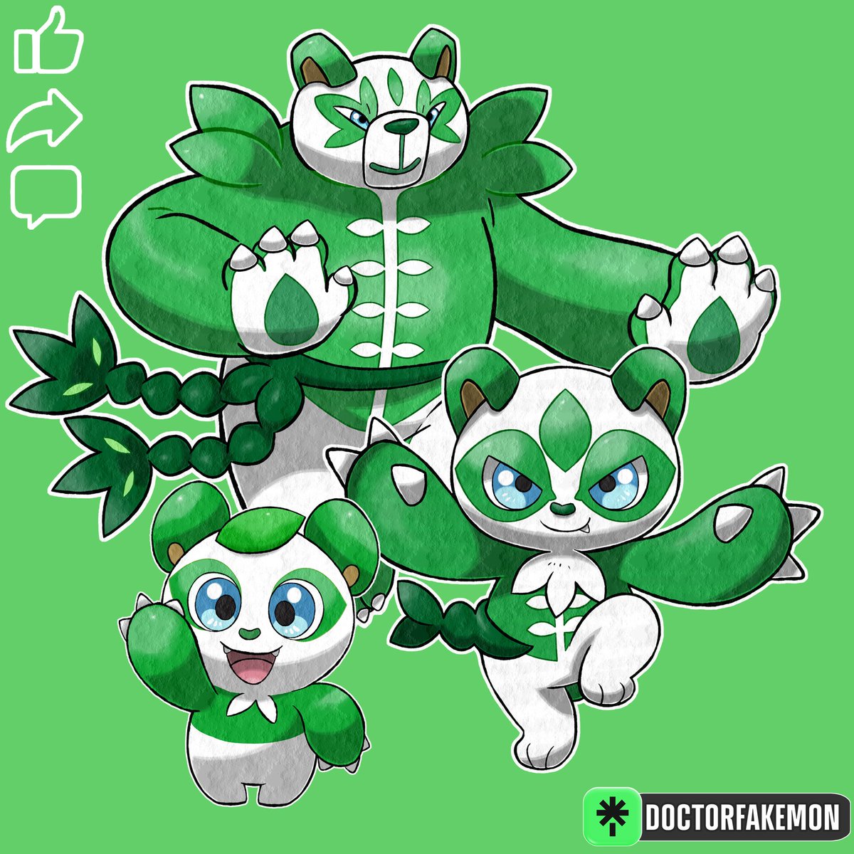 DoctorFakemon's tweet photo. Meet Panya, Urshrub and Wusheafu grass starter from my project.
#pokemon #fakemon #grassstarter https://t.co/MnJqtNqqzJ