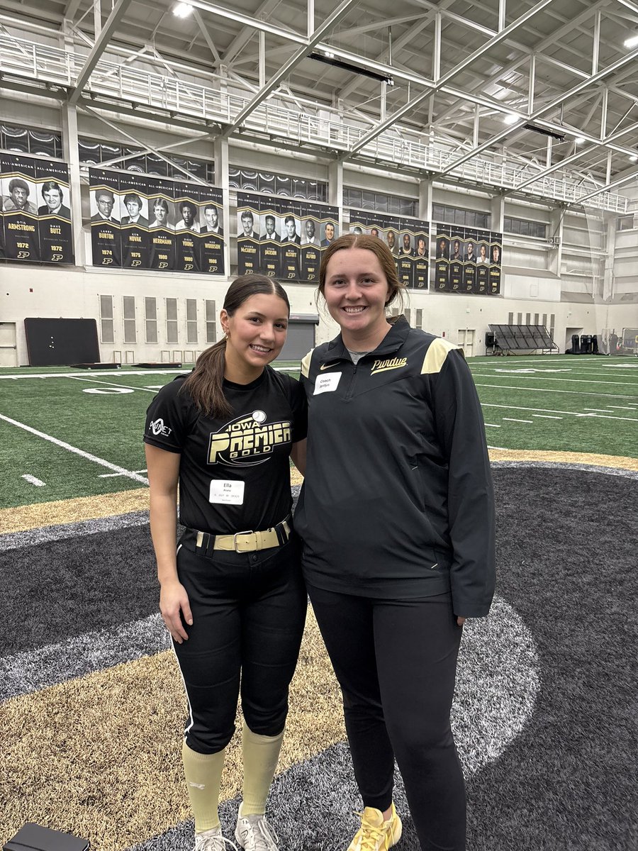 Ella Arana (@ellaarana32) on Twitter photo I had so much fun at the <a href="/PurdueSoftball/">Purdue Softball</a> camp last night! Thank you to the staff and players for creating a great atmosphere to be around! <a href="/CoachMFrezzotti/">Magali Frezzotti</a> <a href="/heather_gelbard/">Heather Gelbard</a> <a href="/JoRichwood/">Jordan</a> <a href="/jordynrudd63/">Jordyn Rudd-Lee</a> I had so much fun at the <a href="/PurdueSoftball/">Purdue Softball</a> camp last night! Thank you to the staff and players for creating a great atmosphere to be around! <a href="/CoachMFrezzotti/">Magali Frezzotti</a> <a href="/heather_gelbard/">Heather Gelbard</a> <a href="/JoRichwood/">Jordan</a> <a href="/jordynrudd63/">Jordyn Rudd-Lee</a>