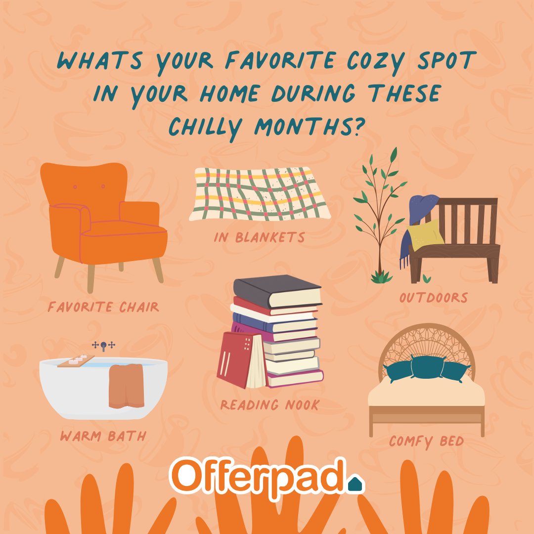 Chilly days call for #cozy vibes! ❄️✨ We want to know: What’s your go-to cozy spot at #home during the colder months? 🏡