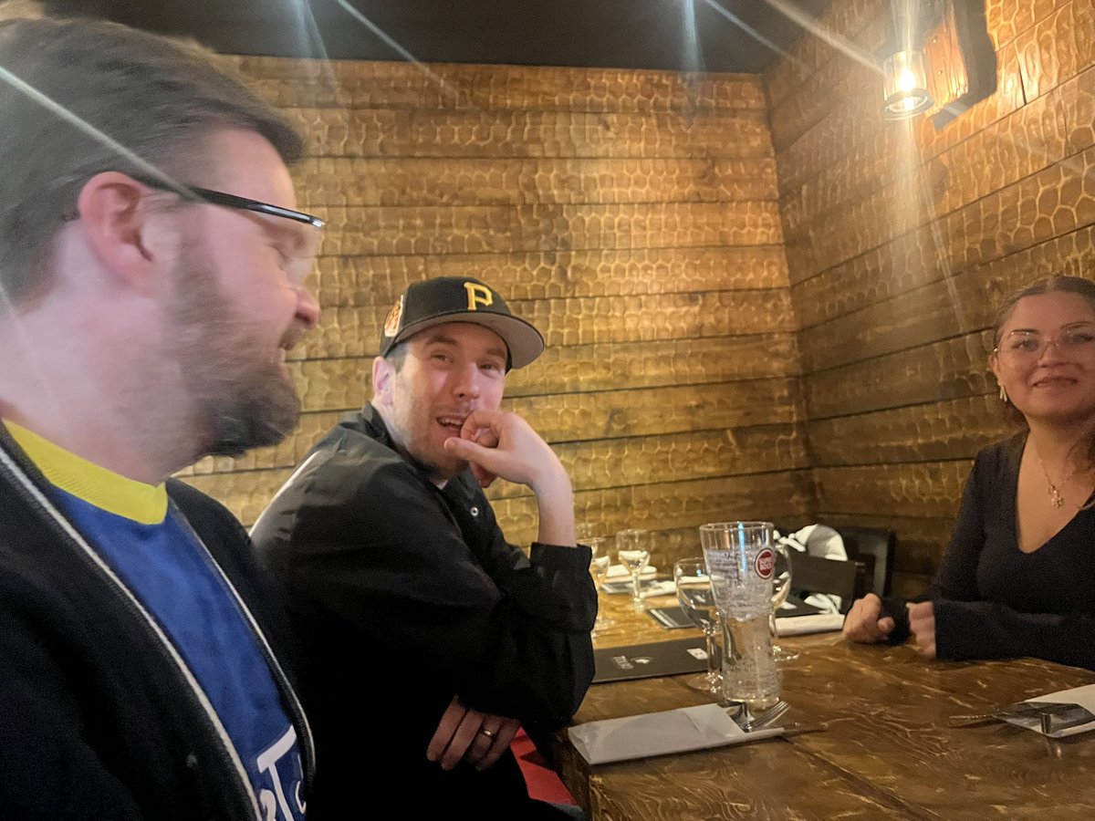 Had a nice beefday meal with some of the crew ! Unlimited meat brought to the table!