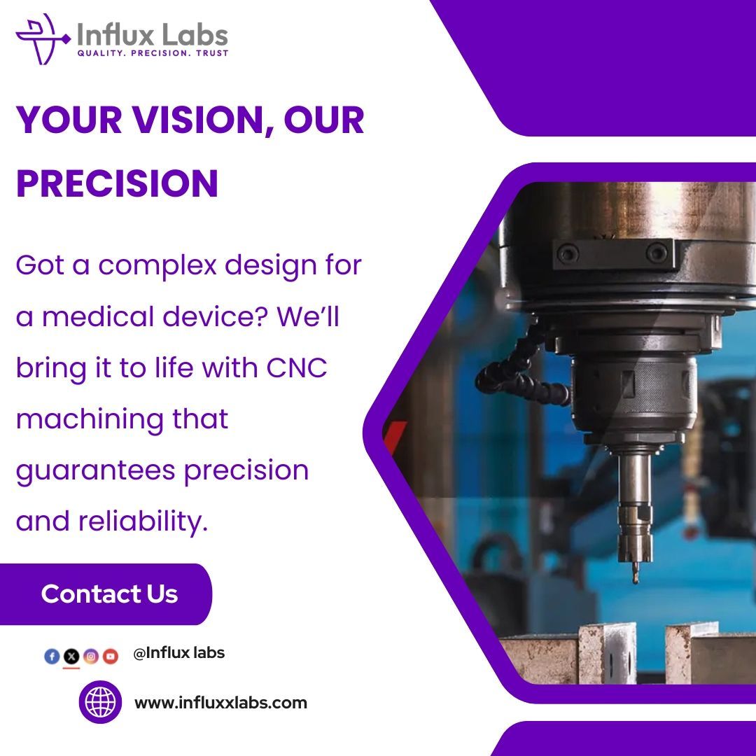 Influx_Labs's tweet image. Your vision, our precision. From complex medical designs to life-saving devices, we bring it all to life with unmatched accuracy. #canada #cncengineering #cncworkshop #cnccommunity #cncshop #cncdesign #cncprogramming #cncoperator #cncproduction