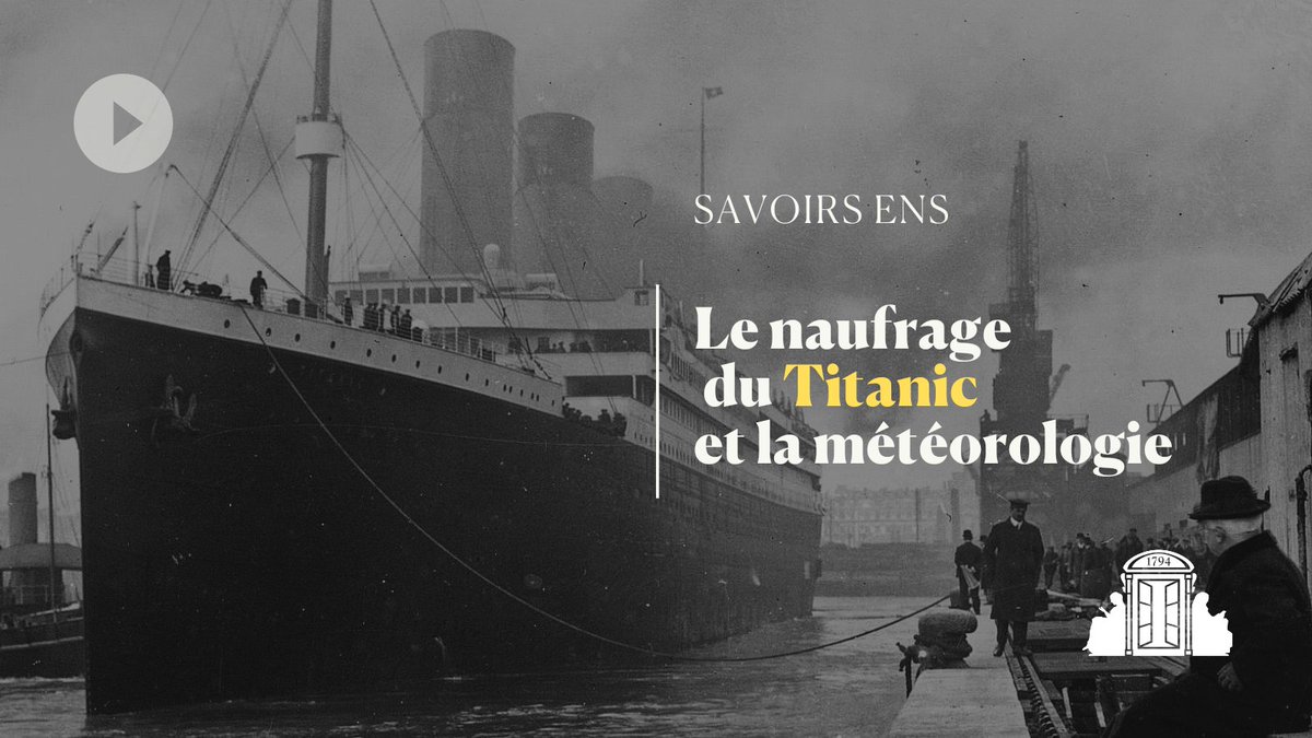 École normale supérieure | PSL (@ens_ulm) on Twitter photo 🚢 🧊 Comment la météorologie a t-elle joué un rôle dans le naufrage du #Titanic en avril 1912 ?
Eclairage avec Xavier Popineau <a href="/meteofrance/">Météo-France</a> sur #SavoirsENS 👉 bit.pulse.ly/kqsoyhhsir 🚢 🧊 Comment la météorologie a t-elle joué un rôle dans le naufrage du #Titanic en avril 1912 ?
Eclairage avec Xavier Popineau <a href="/meteofrance/">Météo-France</a> sur #SavoirsENS 👉 bit.pulse.ly/kqsoyhhsir