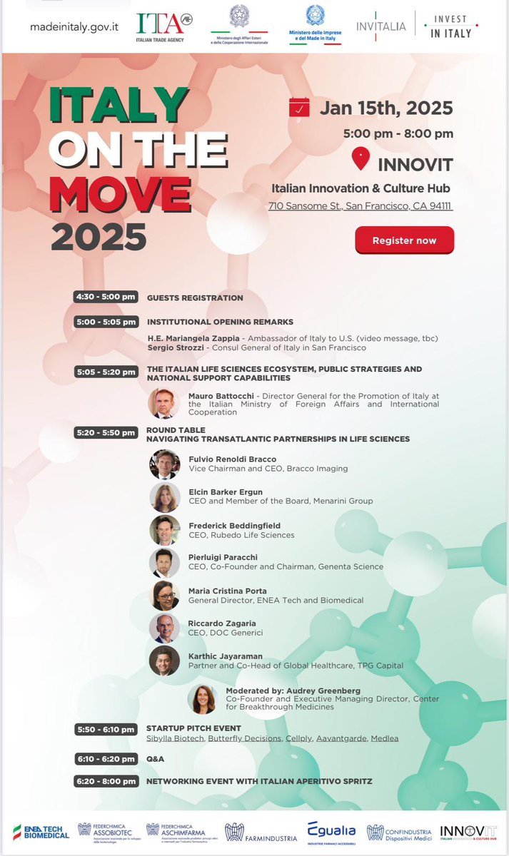 Mauro Battocchi (@maurobattocchi) on Twitter photo Ready to fly to #SanFrancisco to promote Italy’s #lifescience ecosystem and meet leaders of #SiliconValley. Truly excited to go back to the City by the Bay where I served the #Italian #community as Consul General <a href="/ItalyinSanFran/">Italy in SanFran</a> between 2012 and 2016
#diplomaziadellinnovazione Ready to fly to #SanFrancisco to promote Italy’s #lifescience ecosystem and meet leaders of #SiliconValley. Truly excited to go back to the City by the Bay where I served the #Italian #community as Consul General <a href="/ItalyinSanFran/">Italy in SanFran</a> between 2012 and 2016
#diplomaziadellinnovazione