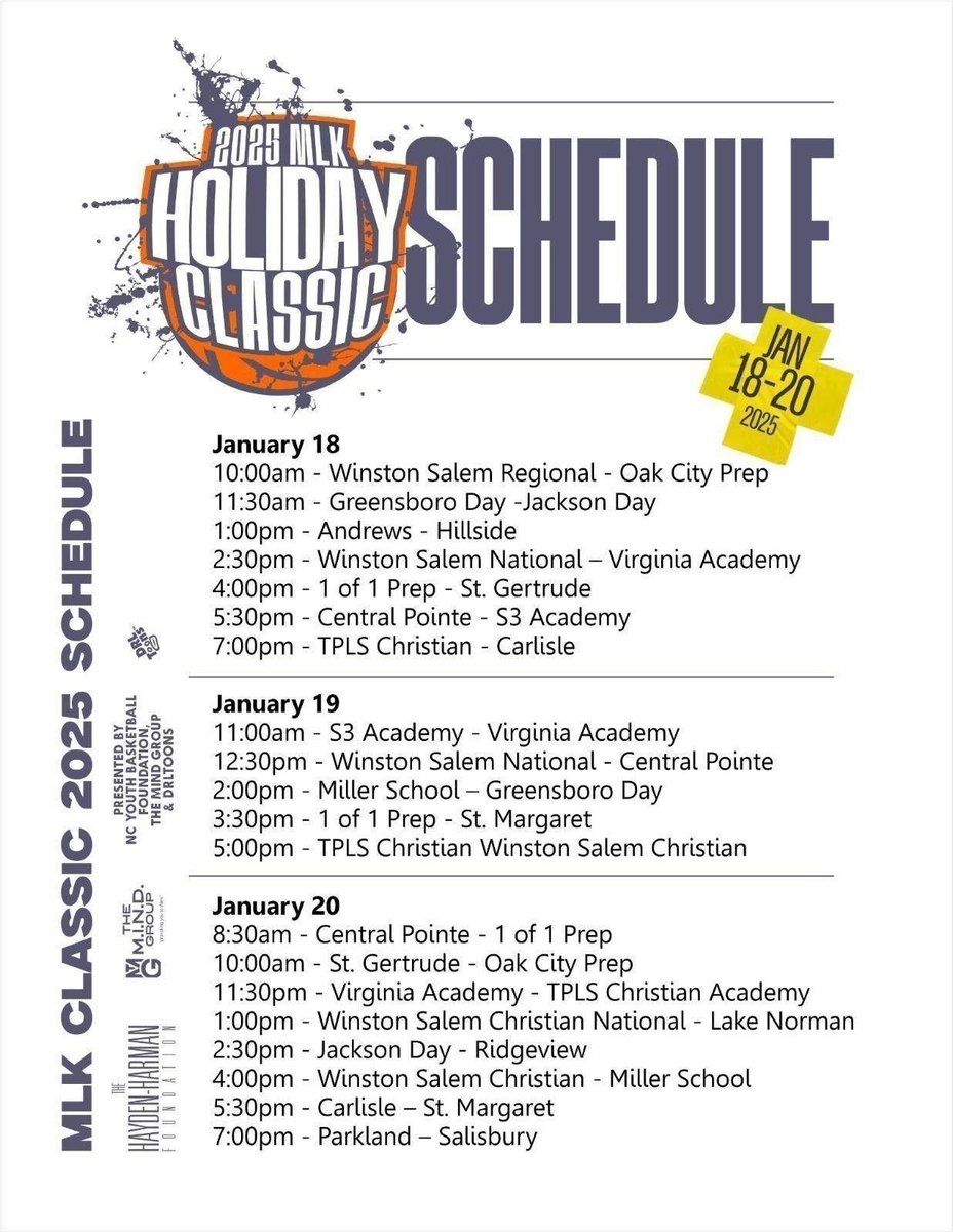 Come out and watch some of the best High School girls basketball in the country! TW Andrews High School in High Point NC. Top players that will attend some of the best colleges in the country!