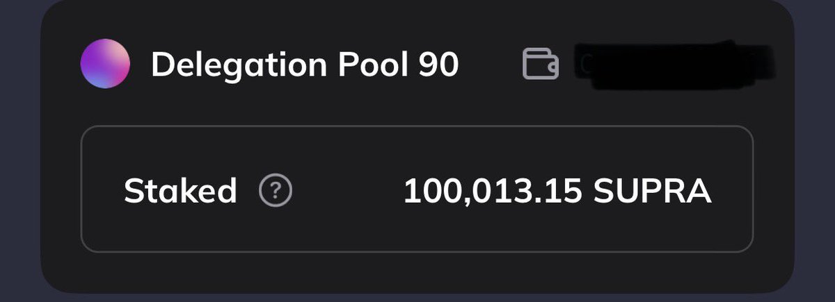 rschris1980's tweet photo. $SUPRA @FM_on_Supra @SUPRA_Labs
Right, couldn’t hold back any longer so now my target is achieved on @Starkey_wallet and will now just HODL and chill! #Pool90 #100k https://t.co/bnibl2cgti