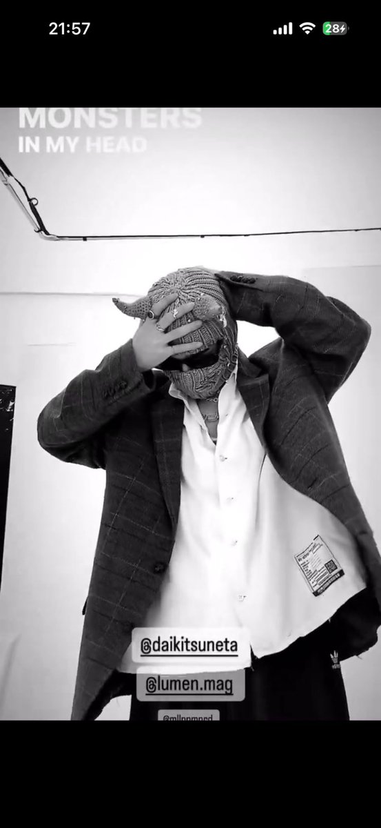 常田大希着用 MIHARA YASUHIRO Satin Shirt 常田大希着用 in・stru(men-tal). mihara yasuhiro satin shirt 常田