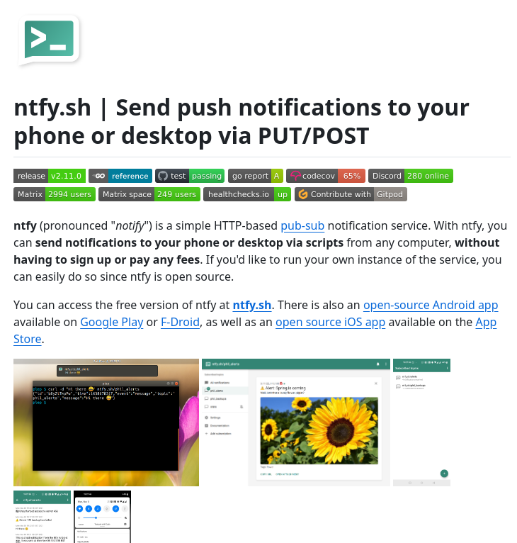ntfy iOS app setup guide