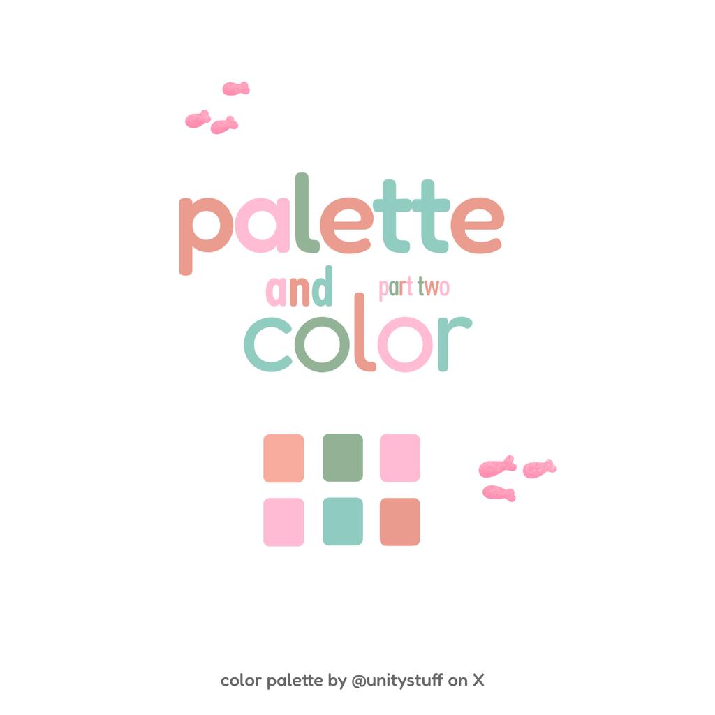 unitystuff's tweet image. ✨COLOR PALETTE #2
                        by : @unitystuff 🐟