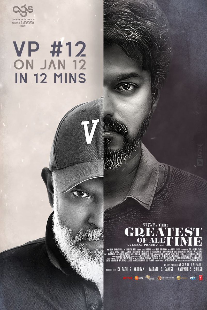 VP_Trends's tweet photo. 12 mins to go!! 🕛
#TheGreatestOfAllTime💥
#VP12 on @ZeeTamil today!
#Jan12 @ 6:30pm
#Thalapathy68 #TheGOAT #VPhero @vp_offl @actorvijay @Ags_production https://t.co/XJw2B9s57N