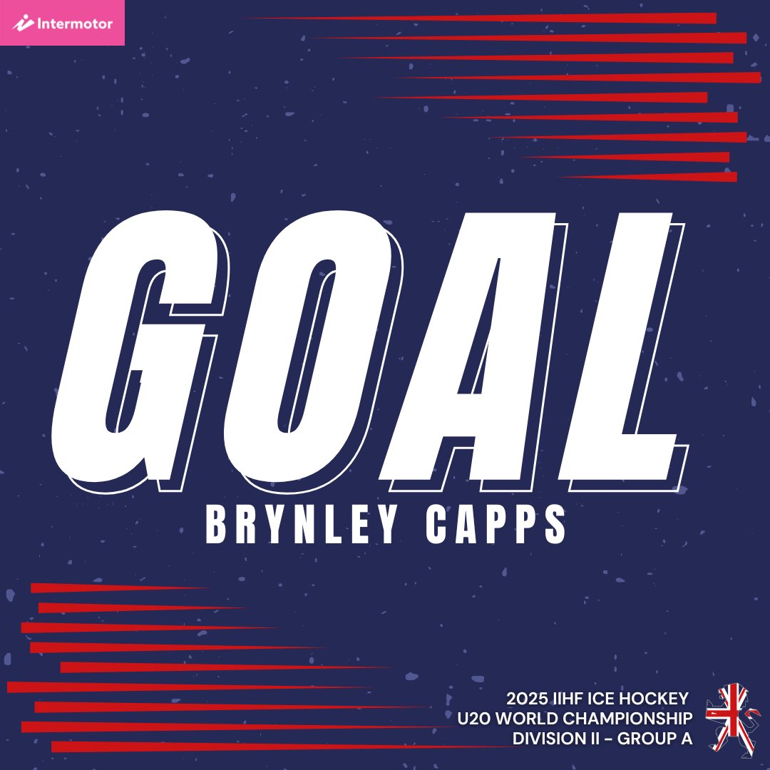 TeamGBicehockey's tweet photo. 39:12 - Finn Bradon circles the net and finds Brynley Capps at the point who fires the puck into the roof of the net on the powerplay to reduce the deficit 🤩

🚨 Brynley Capps
🍎 Finn Bradon 

🇬🇧 1-2 🇷🇴 https://t.co/tCXM3fZxLc