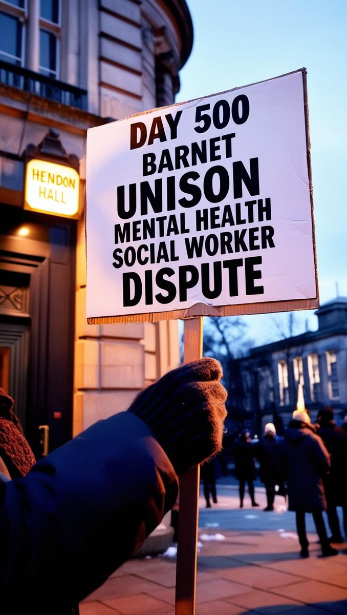 barnet_unison's tweet photo. Today is 500 days since the #BarnetUNISON mental health social workers dispute first began. 81 days of strike action.
Shame on @BarnetCouncil
#UnsafeWorkplace #dotherightthing
@UNISONinLG @YoungUNISON @UNISONSW @NorthWestUNISON @unisonscot https://t.co/GOe1WqB5g6