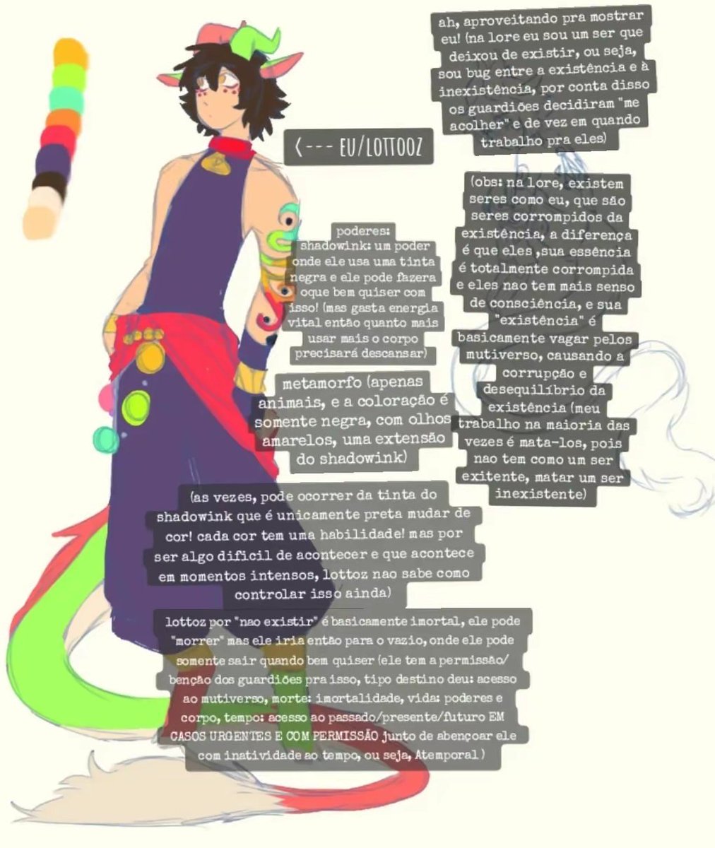 Lottoooz's tweet image. Um pouco sobre  o Lottoz/eu! ✨✨
#ocart #drawings #digitalart #artist