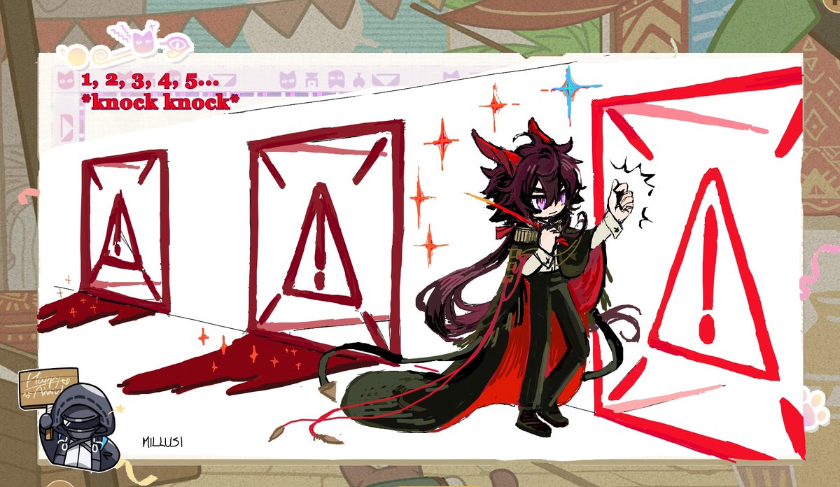 Randomly hoping to randomly be selected to randomly win a random plushie which could randomly be a horse. *rolls the IS3 dice in the dark*

Happy 5th anniversary Arknights.

#Arknights5thAnniv #Arknights