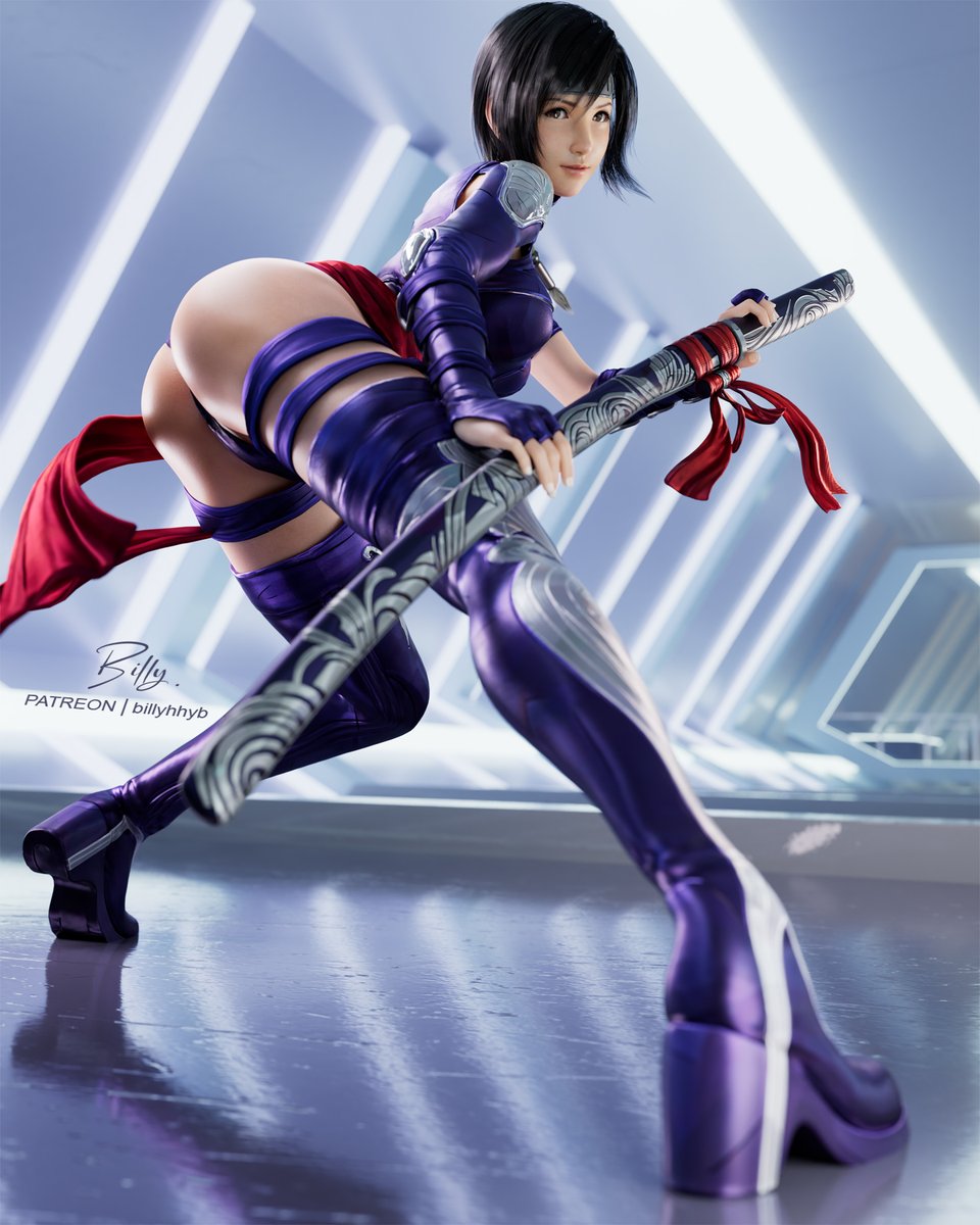 Billyhhyb's tweet photo. Psylocke Yuffie ^^ https://t.co/gqcMOpNsc1