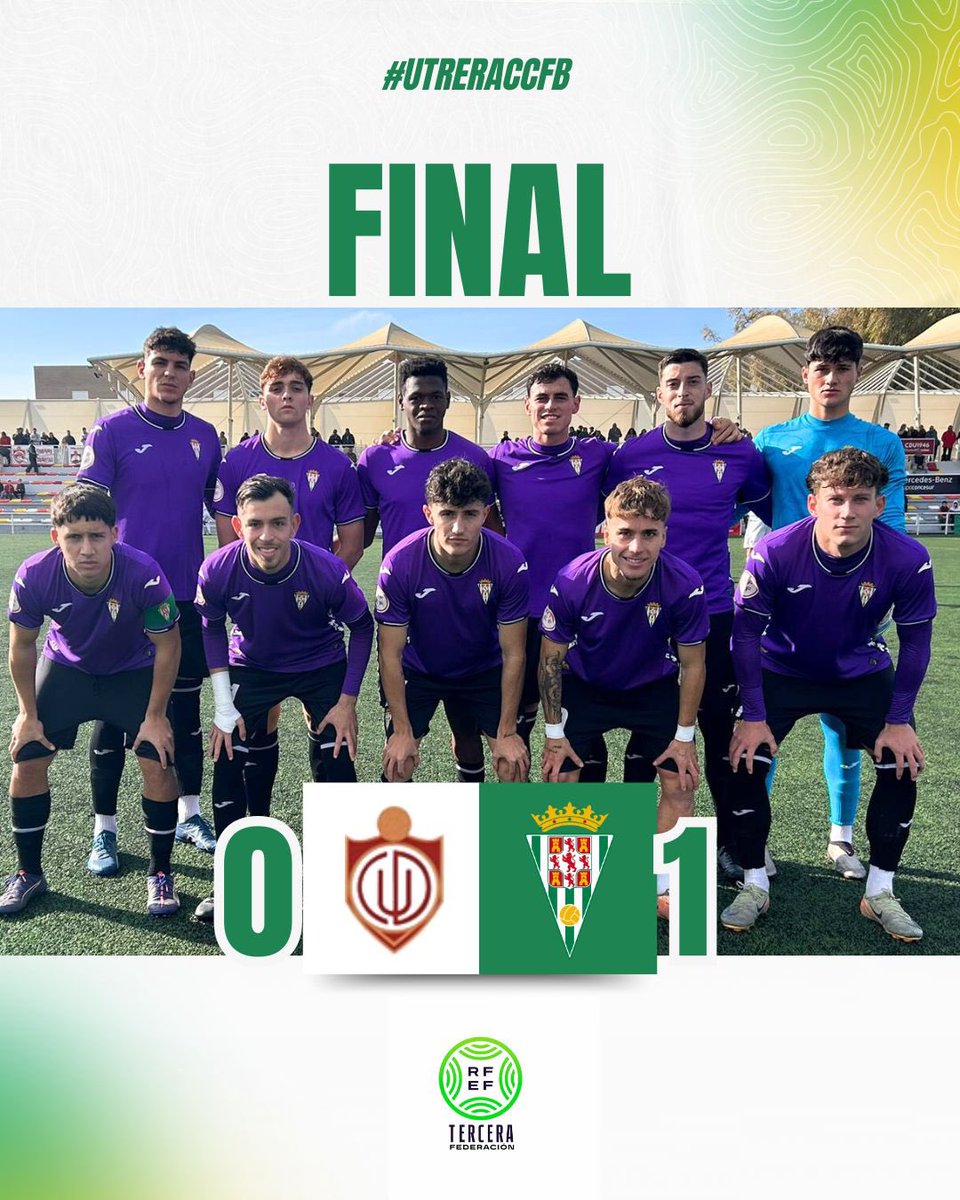 Cantera_CCF's tweet photo. 🔚 FINAAAAAL | #UtreraCCFB 0-1
El #CórdobaB inicia el año nuevo con una importante victoria 😀✌🏻
⚽️ Mario Peregrina (p)
#TerceraRFEF | #CórdobaB https://t.co/Z3JojMuTWi