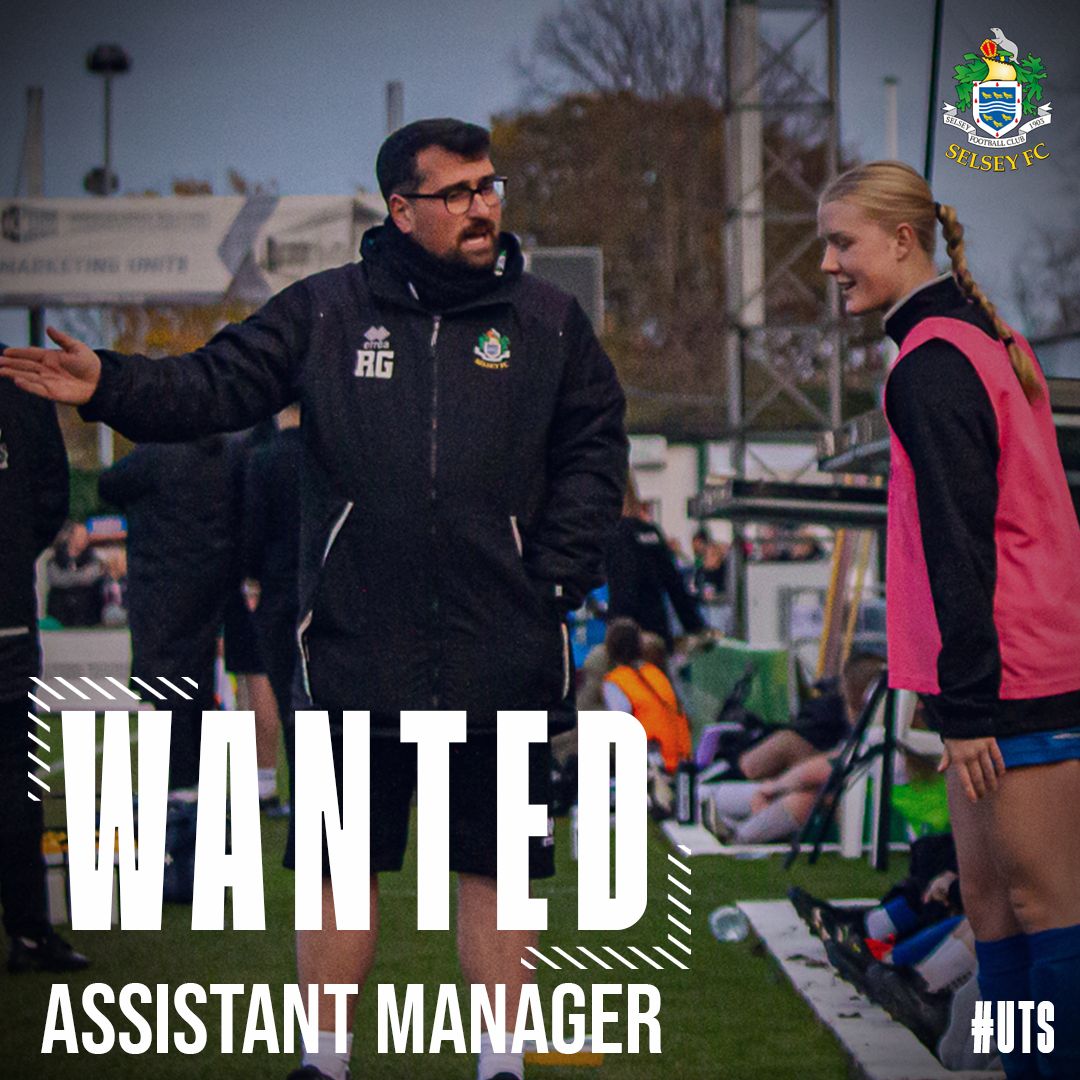 selseywfc's tweet photo. Calling all football enthusiasts! ⚽️ 

We're on the hunt for a new Assistant Manager! 💪 

Please email for more info: manager@selseywomenfc.com
and
secretary@selseywomenfc.com 

📸 &amp; 🖼 @mcguffin_media 

#UpTheSeals🦭 
#UTS🦭
#Selsey
#womensfootball
#coaches
#coaching
#coach https://t.co/wtCCjUTu1Q