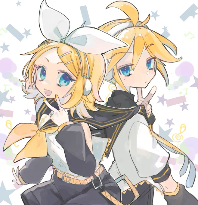 鏡音リンちゃんレン君実は一枚の絵でした。 