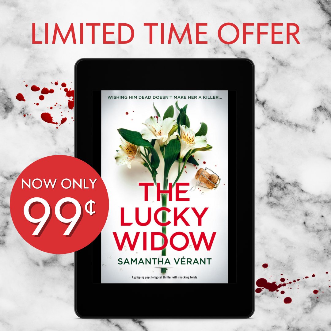 Storm Publishing (@stormbooks_co) on Twitter photo 🚨 Offer valid for ONE DAY only!
🔥 Get <a href="/samantha_verant/">Samantha Vérant...is plotting and planning</a>'s nail-biting psychological thriller The Lucky Widow for just $0.99 in the US and Canada
👉 Buy the ebook now: geni.us/662-pp-two-am
#ebooksale #psychologicalthriller 🚨 Offer valid for ONE DAY only!
🔥 Get <a href="/samantha_verant/">Samantha Vérant...is plotting and planning</a>'s nail-biting psychological thriller The Lucky Widow for just $0.99 in the US and Canada
👉 Buy the ebook now: geni.us/662-pp-two-am
#ebooksale #psychologicalthriller
