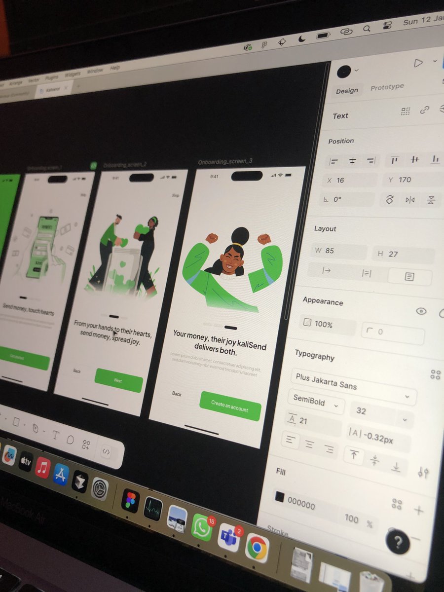ninja_frontend's tweet image. Too focused! Working on a fintech app design!