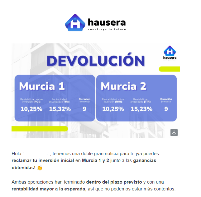 Inversor00's tweet photo. Hoy domingo, #Hausera me ha devuelto dos proyectos. Un anuncio de devolución y retirada un domingo demuestra el compromiso y la seriedad de la plataforma. El #crowdlending #inmobiliario también se mide por estos detalles

Si quieres saber más, lee los siguientes comentarios https://t.co/WNFuoZOotW