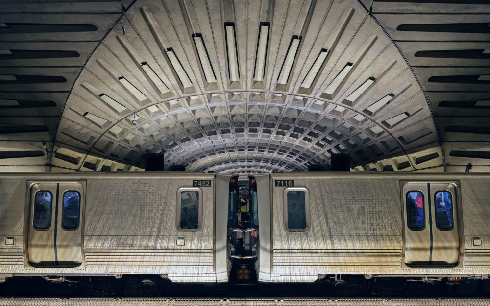 luusssso's tweet photo. The Brutalist architecture of the Washington D.C. Metro system https://t.co/knyC9ds6v2