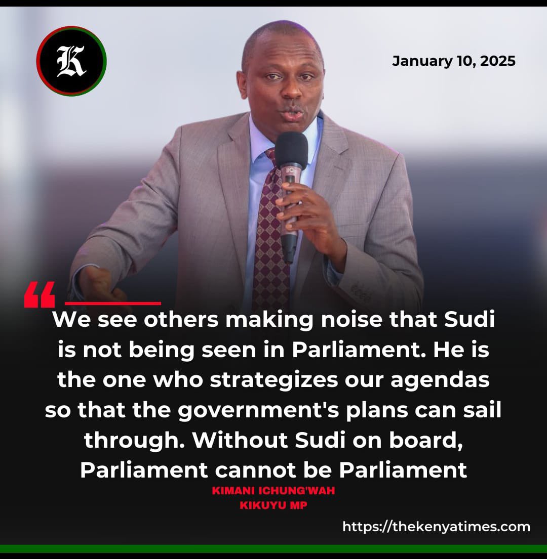 Gitonga_Mukunji's tweet image. So, we are running the government na akili ya Sudi🤔. Iko shida!