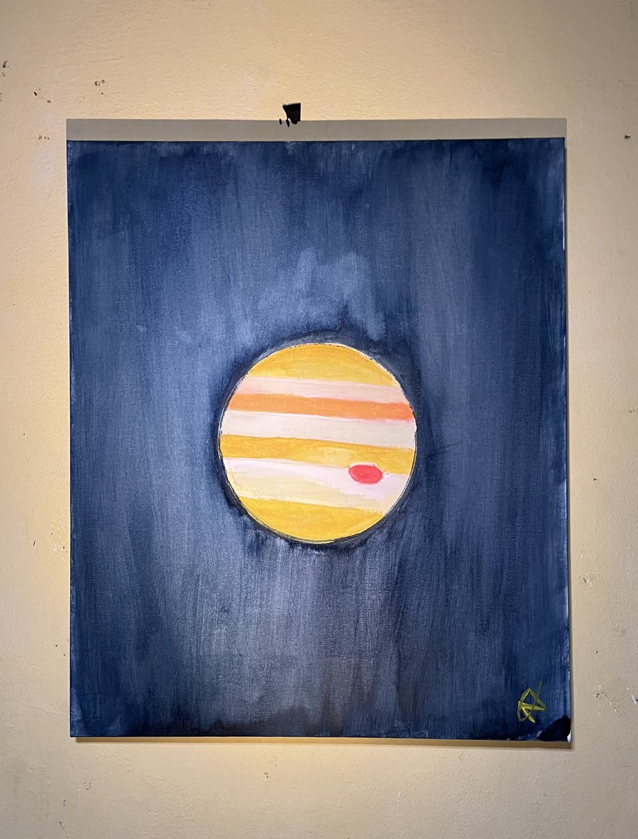 ALAMN_5006's tweet photo. Jupiter Acrylic painting https://t.co/GW7H4yP1rs