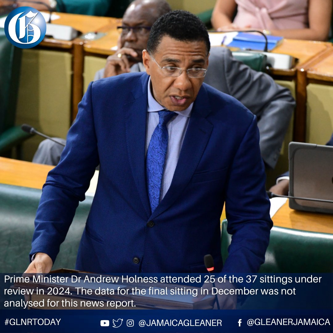 JamaicaGleaner's tweet photo. Opposition lawmaker Hugh Graham attended only one of at least 37 meetings of the House of Representatives in 2024, missing major debates affecting his constituents while collecting more than $13.76 million in basic salary for the calendar.

Read more: https://t.co/8PdQH9mtuY https://t.co/b1T6UQKy1v