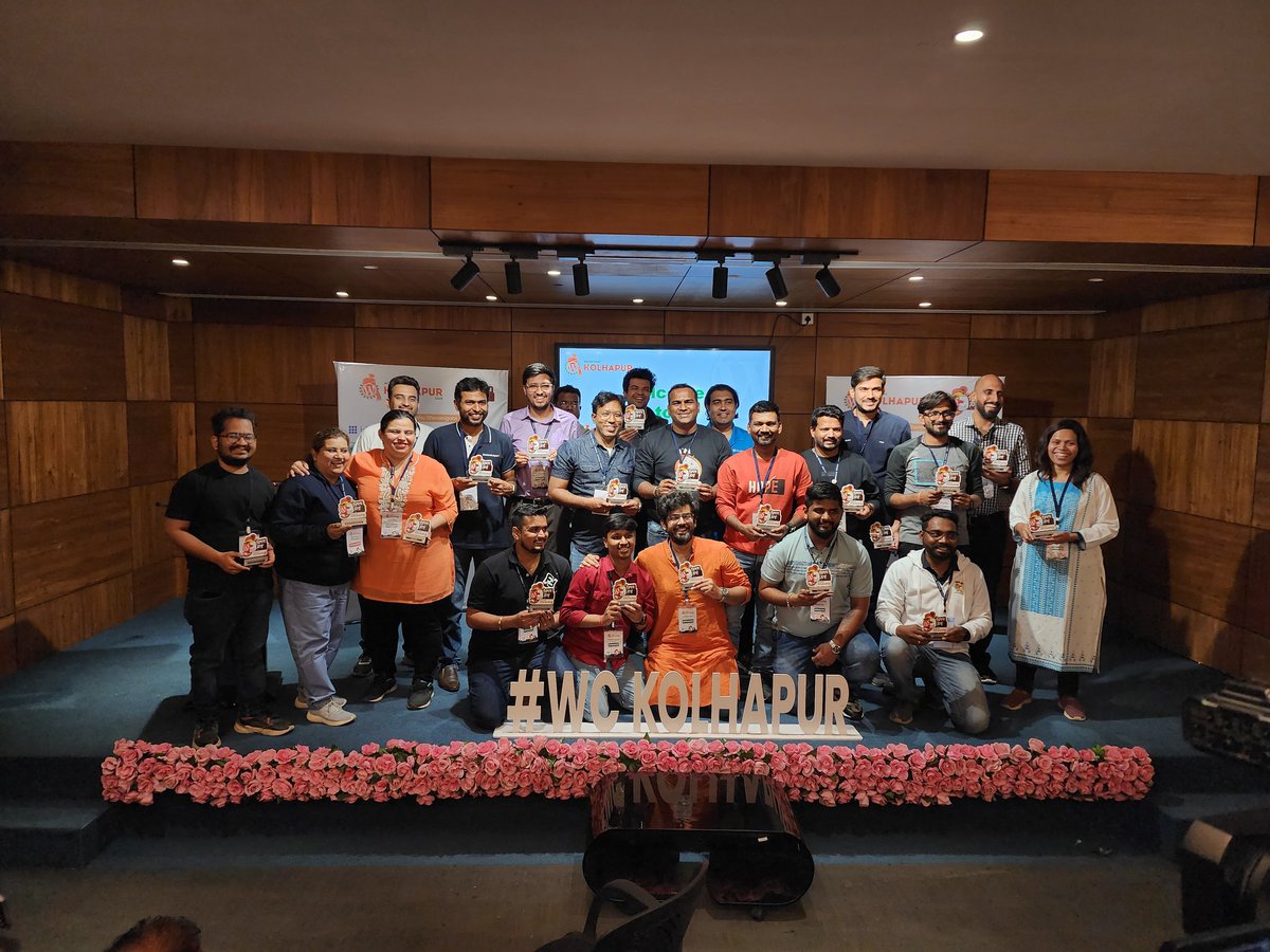 <a href="/WPKolhapur/">WordPress Kolhapur Community</a> Thanks to all the speakers 🙏🙏🙏 at WordCamp Kolhapur #wckolhapur 24/n
