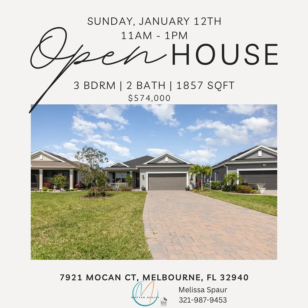 MutterRealty's tweet photo. Open House Today!!!
11a-1p
Be sure to stop by and say hi! Check out this gorgeous home in Trasona Viera! #openhouse #openhouses #mutterrealtyerapowered #era #erarealestate #moveup #experienceiskey #viera #vierafl #vieraflorida #rockledge #rockledgefl #rockledgeflorida https://t.co/0blNhtSP3k