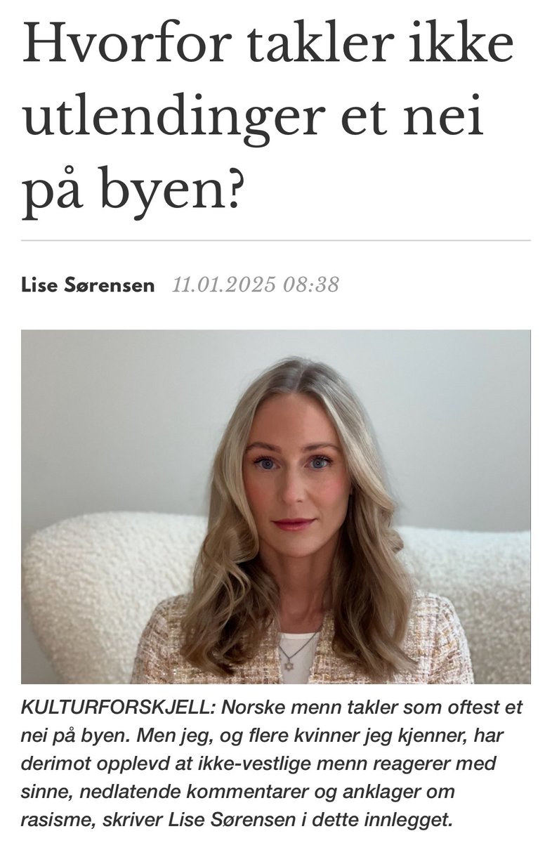sirarsalih's tweet photo. Norsk ytre-høyre har en sykelig besettelse med utlendinger. Kan det være at de egentlig er hemmelig forelsket i dem? Jeg har mer enn én gang blitt sjekket opp av ei kvinne som Lise på byen 😂 https://t.co/bjYyOZ3Eo0