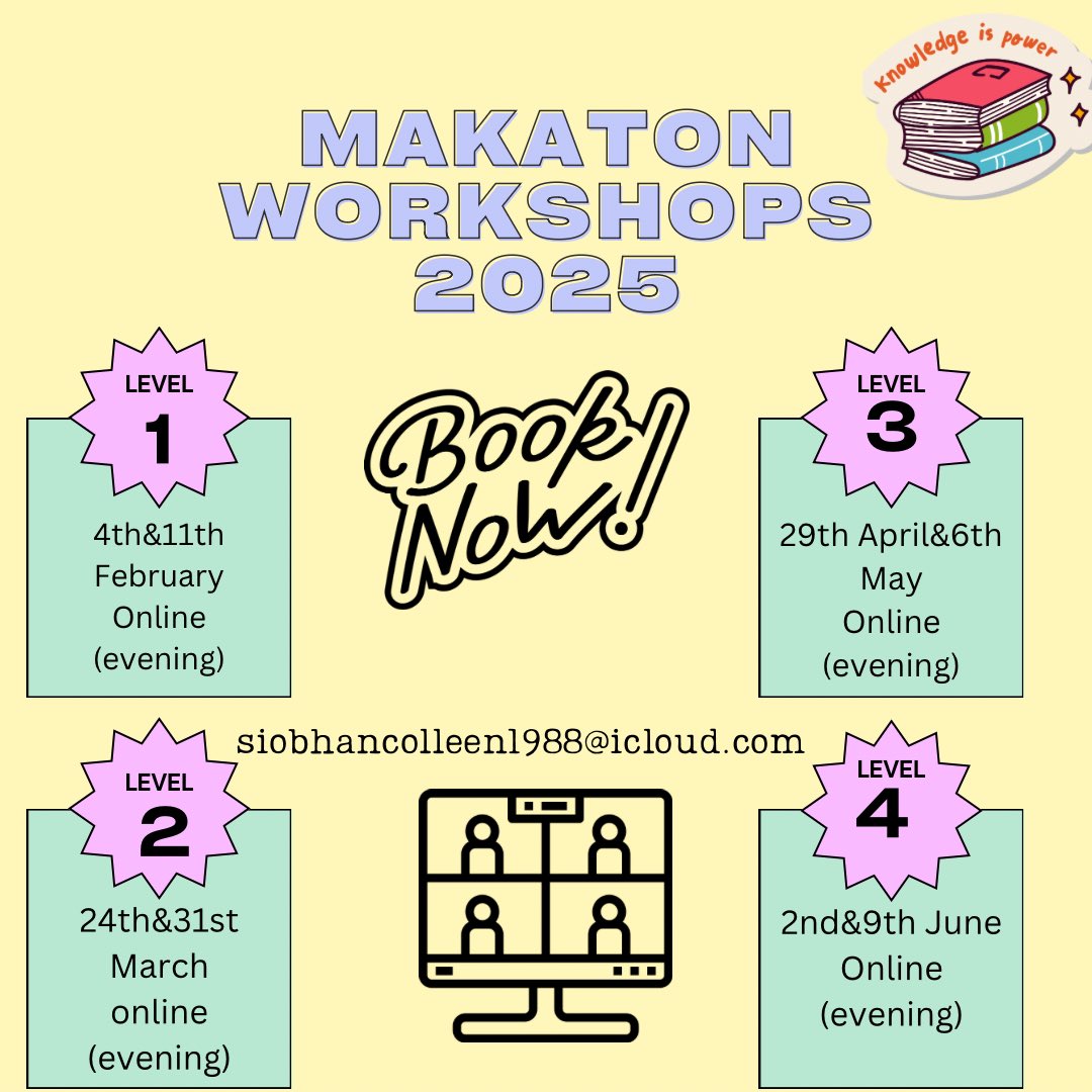 ✨✨ 2025 let’s be having you! ✨✨ 

New workshop dates are now LIVE! All of the dates in the poster are online workshops and will be evenings.

Siobhan💕
