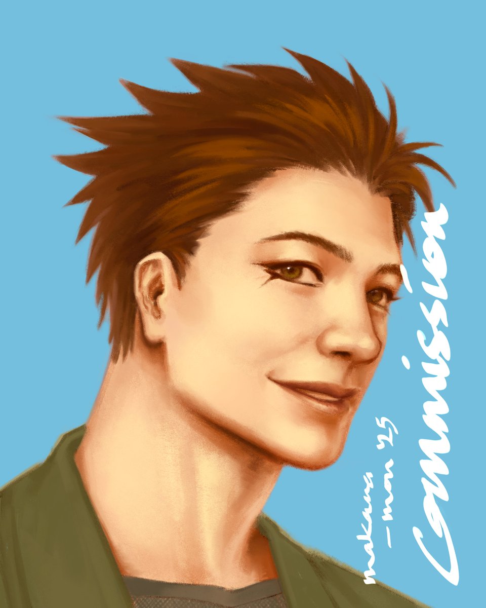 _makaramon's tweet photo. Portrait commissions for @/phlebasphoenician on tumblr https://t.co/x06NEQaBZw