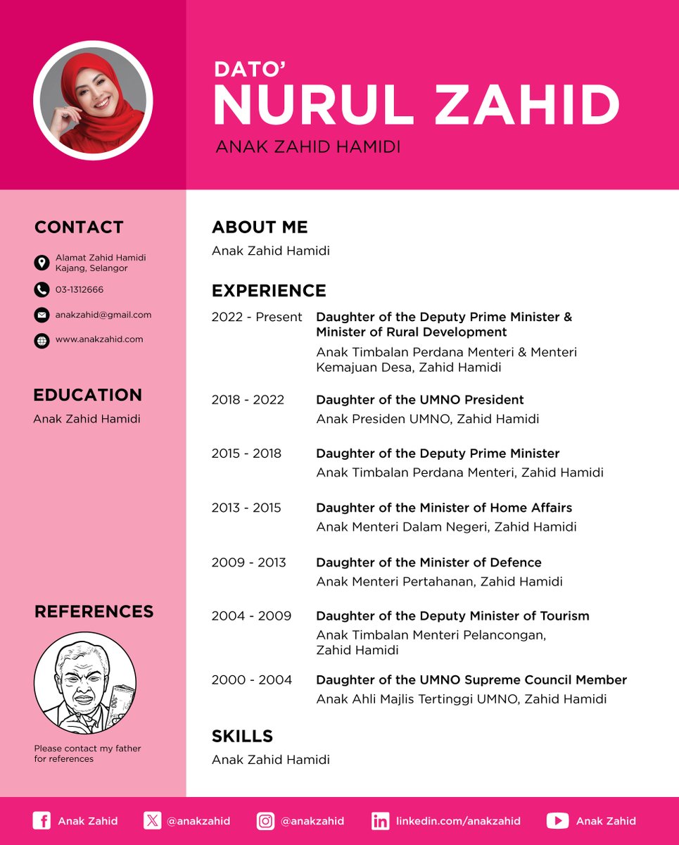 Fahmi Reza (@kuasasiswa) on Twitter photo Anak Zahid Hamidi telah dilantik sebagai Ahli Lembaga Pengarah Universiti Putra Malaysia! Tahniah!
#MalaysiaMADANI <a href="/uputramalaysia/">Universiti Putra Malaysia</a> Anak Zahid Hamidi telah dilantik sebagai Ahli Lembaga Pengarah Universiti Putra Malaysia! Tahniah!
#MalaysiaMADANI <a href="/uputramalaysia/">Universiti Putra Malaysia</a>